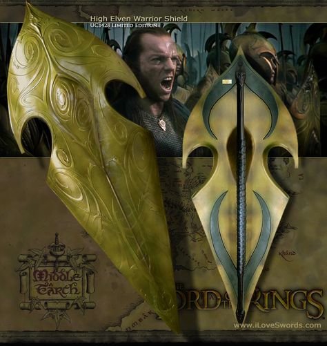 Elven Shield, Elvish Design, Hobbit Elves, Shield Designs, Gil Galad, Armor Designs, Medieval Shields, Cosplay Armor, Replica Prop