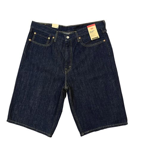 Levi's 469 Men's Loose Fit Denim Shorts Size 34 Dark Blue - Casual & Stylish *New With Tags *100% Cotton *Zipper Closure *Machine Wash *Sits Below Your Waist *Loose Through The Seat And Thigh *Hit Below The Knee *Size 34 / True Waist Size 37 In *Same Day Shipping To All Orders Placed By 10am Eastern Time, Monday - Friday 1458.B-W Dark Blue Jean Shorts, Loose Fit Denim, Mens Denim Shorts, Blue Jean Shorts, Dark Blue Jeans, Casual Stylish, Levi Shorts, Men Fits, Mens Denim