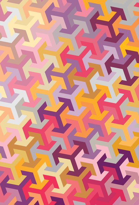 Patterns on Behance Geometric Prints, Geometry Pattern, Pattern Play, Pink Pattern, Wallpapers Backgrounds, Pattern Illustration, Op Art, Graphic Patterns, Textile Patterns