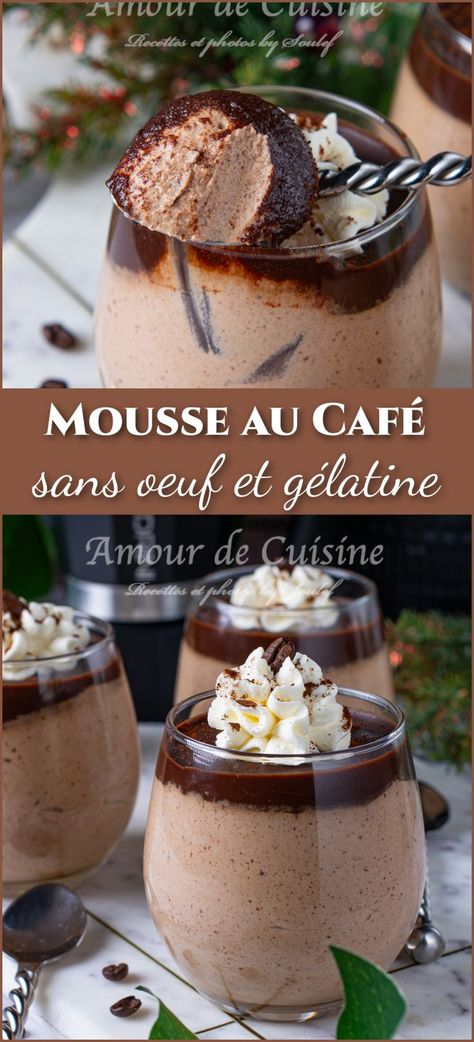 mousse au café facile Creme Dessert, Sans Gluten Sans Lactose, Coffee Obsession, Just Desserts, Sweet Tooth, Dessert, Cafe, Texture