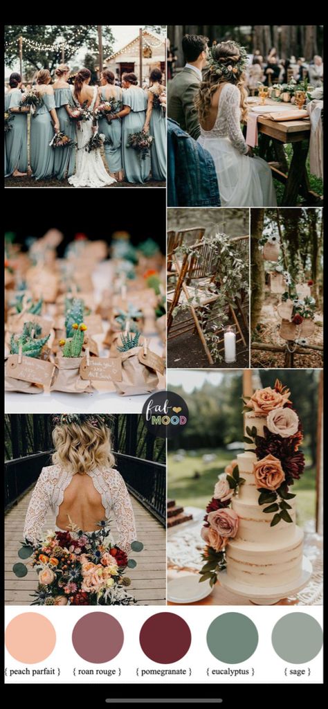 Dusty Rose Wedding Theme, Winter Wonderland Wedding Theme, Rose Wedding Theme, Wonderland Wedding Theme, Earth Tone Wedding, Earthy Wedding, Forever Wedding, Winter Wedding Colors, Sage Wedding