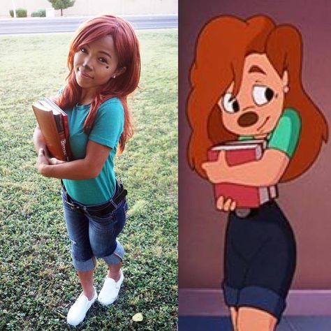 Asta Young Movie Costumes Ideas, Roxanne Goofy Movie, Roxanne Goofy, Max And Roxanne, A Goofy Movie, Movie Halloween Costumes, Goofy Movie, Alice In Wonderland Theme, Costumes Ideas