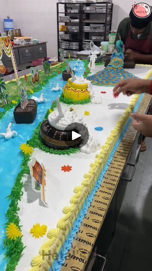 19M views · 426K likes | Amazing Cake Making - Krishna Janmashtami Special Cake Design #diy #cake #janmashtami | cake, design | Amazing Cake Making - Krishna Janmashtami Special Cake Design #diy #cake #janmashtami | By Hetal's Art | Facebook Matki Cake For Janmashtami, Janmashtami Cake Design, Janmashtami Cake Ideas, Krishna Theme Cake, Special Cake Design, Hetal's Art, Janmashtami Special, Rose Coloring, Cake Competition