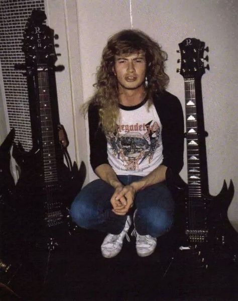 Dave Mustaine 80s, 80s Metal Fashion, Metalhead Fashion, Arte Heavy Metal, Metal Outfit, Dave Mustaine, Make Clothes, Musica Rock, I'm Bored