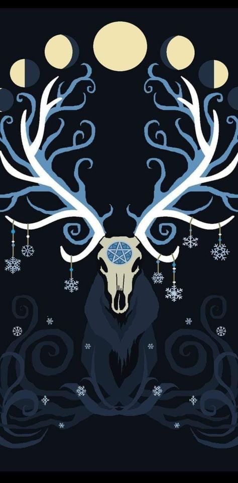 Norse Pagan Wallpaper Iphone, Yule Wallpaper Aesthetic, Pagan Christmas Wallpaper, Spooky Holiday Wallpaper, Witchy Yule Wallpaper, Winter Witch Wallpaper, Yule Backgrounds Wallpapers, Yule Wallpaper Iphone, Scary Christmas Wallpaper