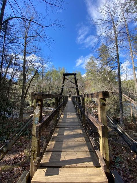 Ellijay Georgia, Blue Ridge Cabin Rentals, Swinging Bridge, Blue Ridge Georgia, Blue Ridge Ga, Winter Activities For Kids, Gem Mining, North Georgia, Mississippi River