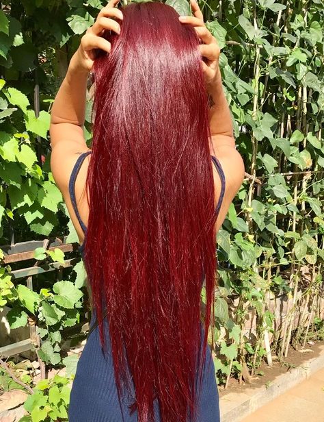 Dark Bright Red Hair, Healthy Red Hair, Long Bright Red Hair, Blood Red Hair Color, Shiny Red Hair, Ruby Red Hair Color, Red Hair Tumblr, Cute Red Hair, Red Long Hair