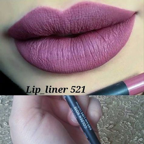 Golden Rose Dream Lips Lipliner - 521 Golden Rose Lipstick, Dream Lips, Rose Lipstick, Matte Lipsticks, How To Apply Lipstick, Happy Skin, Moisturizer With Spf, Golden Rose, Lipstick Makeup