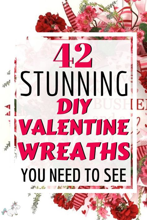 Take your Valentine’s day decor to new heights with these beautiful DIY Valentine Wreaths! Valentine Wreath Tutorial, Increase Home Value, Home Decor Ikea, Valentine Mesh Wreaths, Valentines Wreaths, Diy Valentines Day Wreath, Valentine Wreath Diy, Burlap Wreath Tutorial, Valentine Door Decorations