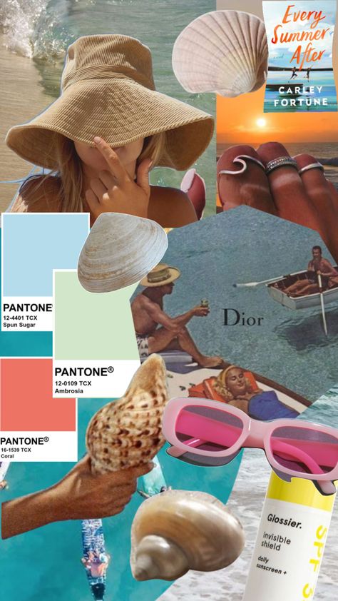 #summer #moodboard #collage #vintage #aesthetic #blue #beach Vintage Aesthetic Blue, Shuffles Summer, Summer Moodboard, Moodboard Collage, Summer 2025, Collage Vintage, Aesthetic Blue, Blue Beach, Beach Wear