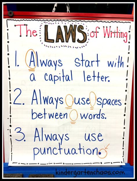 Teaching Kindergartners How to Write a Sentence How To Teach Writing, Sentence Anchor Chart, Teaching Sentences, Sentences Kindergarten, Writing Rules, Writing For Kids, Teach Writing, Kindergarten Anchor Charts, Boat Navigation