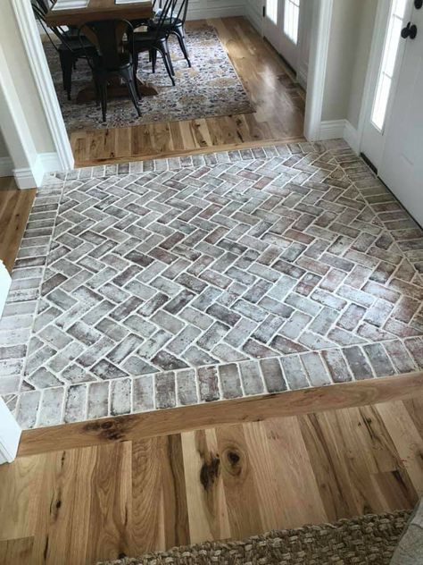 Brick Flooring, 아파트 인�테리어, Updating House, House Flooring, Home Reno, Design Case, Barn House, House Inspo, Home Fashion