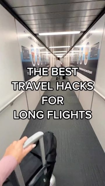 Trip Essentials Packing Lists, Long Flight Tips, Travel Hacks Airplane, Airplane Travel Essentials, Travel Life Hacks, Travel Bag Essentials, Adventure Travel Explore, Plane Travel, Long Flights