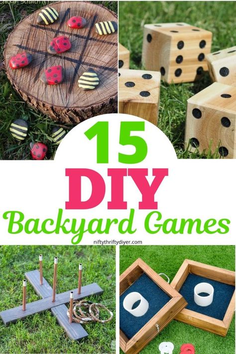 [AffiliateLink] Diy Backyard Games-Get Ready For Endless Summer Fun With These 49 Diy Backyard Games! From Classic Lawn Games To Creative New Ideas, These Easy-To-Make Activities Are Perfect For Family Gatherings, Bbqs, Or Just Entertaining The Kids Outdoors. Create Lasting Memories With Budget-Friendly Games That Everyone Will Love. Whether You're Hosting A Big Event Or A Casual Weekend Hangout, These Diy Outdoor Games Are Sure To Bring On The Smiles. Start #backyardgamesforkidsparty Kids Backyard Party Games, Easy Yard Games, Diy Yard Games For Kids, Diy Backyard Party Ideas On A Budget, Lawn Games Party, Fun Backyard Ideas For Adults, Diy Outdoor Games For Kids, Outdoor Games For Teens, Outdoor Game Ideas