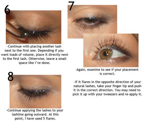 Step by Step: How to Apply Individual Flare Lashes! | MISS NATTY'S BEAUTY DIARY Flared Lashes, Lash Tricks, Applying False Lashes, Applying False Eyelashes, Applying Eye Makeup, Silicone Makeup, Eyelash Sets, Eyelash Serum, Evening Makeup