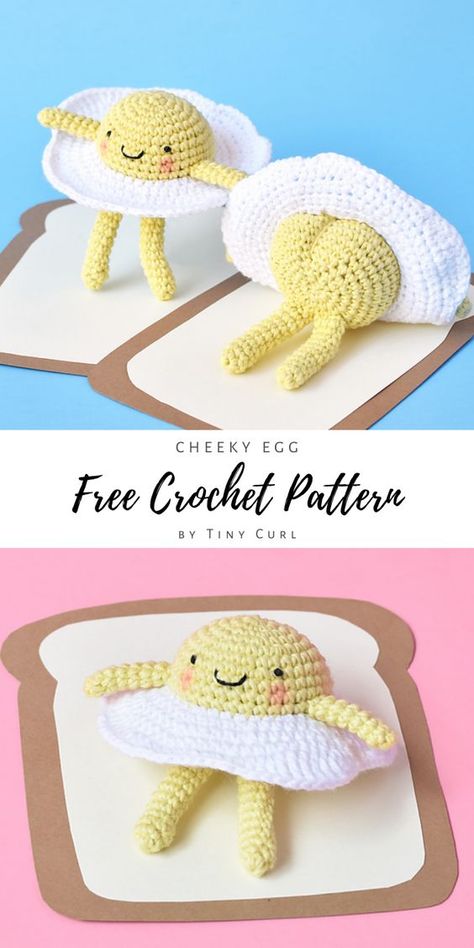 Egg Amigurumi, Crocheted Stuffed Animals, Crocheted Toys, Confection Au Crochet, Play Sets, Pola Amigurumi, Crochet Animals Free Patterns, Toy Crochet, Kawaii Crochet