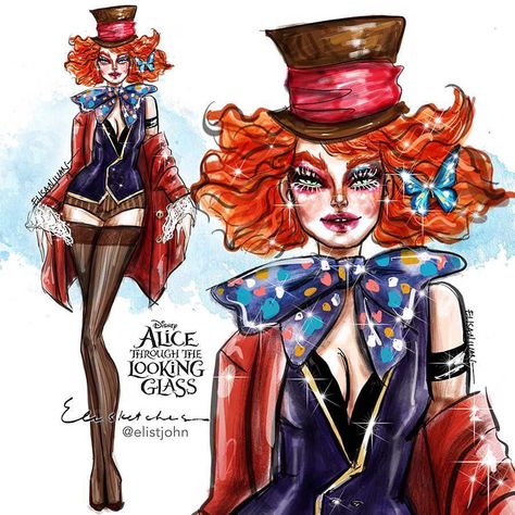 Mad Hatter Costume Female, Mad Hatter Makeup, Casual Halloween Costumes, Mad Hatter Cosplay, Ideas Disfraz, Horror Halloween Costumes, Mad Hatter Costume, Disney Illustration, Disney Wallpapers