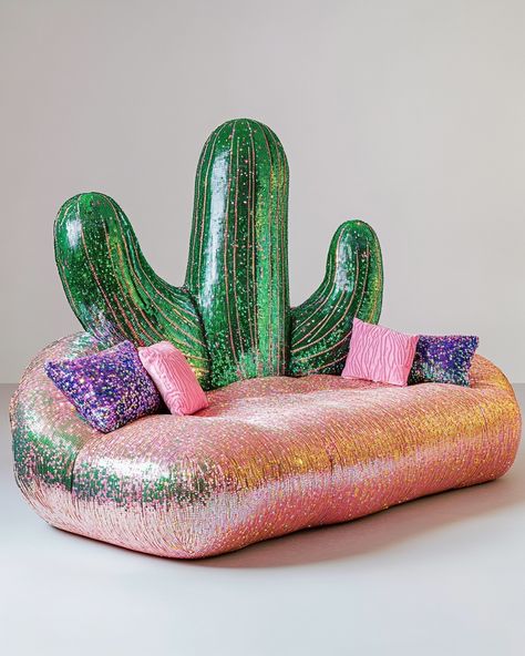 Ooh ouch cactus couch 🌵✨ #cactus #couchpotato #sparkles #retrovibes #discovibes #aidesigner #couchdesign #thisisnotreal Inflatable Couch, Couch Design, Couch Potato, Goth Home, Goth Home Decor, Dark Home, Dream Decor, Design