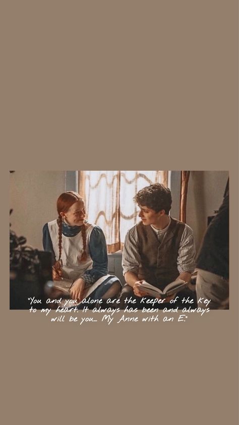 I made this myself! plus this is one of my fav quotes for anne and gilbert 🥺 #annewithane #anneofgreengables #anneshirley #gilbertblythe #awae Anne And Gilbert Quotes, Anne With An E Quotes Wallpaper, Gilbert Blythe Quotes, Anne And Gilbert Wallpaper, Anne And Gilbert Aesthetic, Anne Shirley Quotes, Anne Quotes, Anne With An E Quotes, Anne With An E Wallpaper