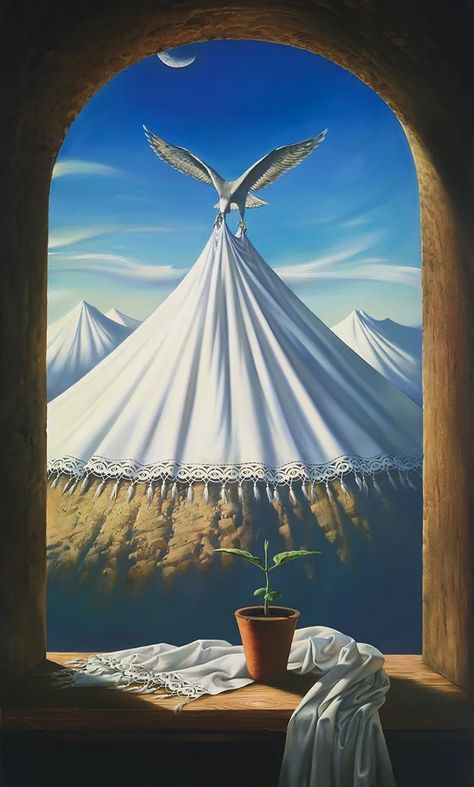 Surrealistic Art, Different Art Styles, Surrealism Painting, Window Painting, Visionary Art, Surreal Art, Dali, Artist Art, Original Oil