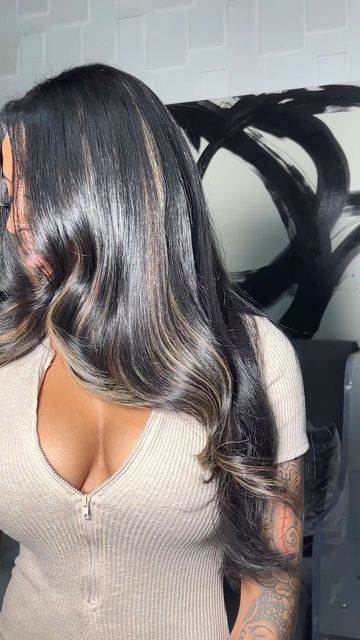 Faux Highlights, Hair Websites, Tape Extensions, Tape Ins, Colored Hair Extensions, Black Hair With Highlights, Cute Braided Hairstyles, Blowout Hair, Highlights Brown Hair