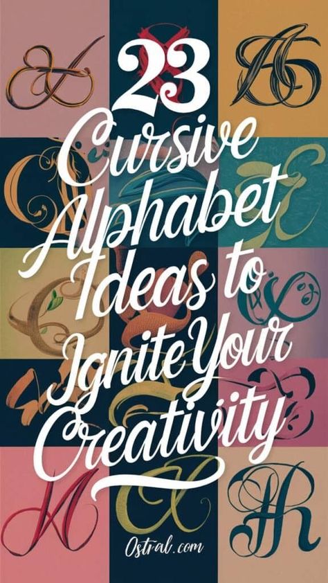 50 beautiful cursive alphabet fonts to spark your creativity and elevate your next design Cute Ways To Write Names On Cards, Fancy Lettering Fonts, Pretty Fonts Alphabet, Pretty Cursive Fonts, Cursive Letters Font, Fancy Cursive Fonts, Cursive Fonts Alphabet, Modern Calligraphy Alphabet, Fancy Cursive