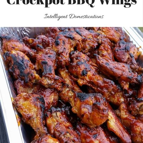 3 Ingredient Crockpot BBQ Chicken Wings Crockpot Bbq Chicken Wings, Chicken Wings Recipes, Crockpot Bbq Chicken, Chicken Wings Crockpot, Bbq Chicken Wings Recipe, Soup Quick, Chicken Batter, Wings Recipes, Walking Taco