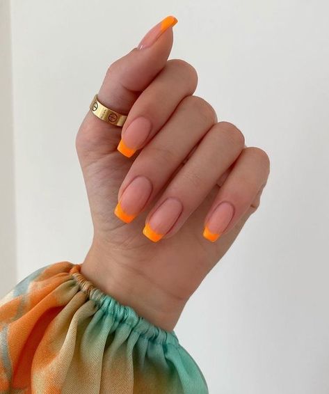 Manicure Designs, French Tip Acrylic Nails, Yellow Nails, Dream Nails, Classy Nails, Pretty Acrylic Nails, French Tip Nails, Short Acrylic Nails, Square Nails