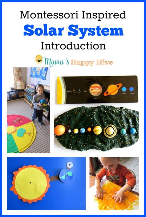 Montessori Astronomy, Planets Craft, Planets Preschool, Solar System Unit Study, Homeschool Astronomy, Planets Activities, Solar System Unit, Solar System Activities, Space Activities For Kids