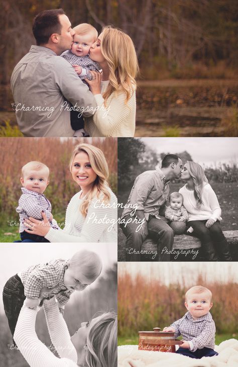 Family of 3 portraits with baby Six Month Old Baby, 6 Month Baby Picture Ideas, Baby Family Pictures, Family Photos With Baby, Family Picture Poses, Photography Poses Family, Family Photo Pose, Fall Family Pictures, Family Of Three