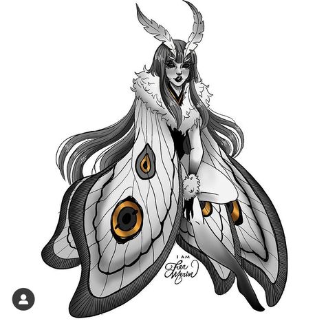 Moth Lady Art, Butterfly Humanoid, Moth Girl Art, Moth Humanoid, Moth Character, Moth People, Moth Woman, Moth Lady, Sea Bunnies