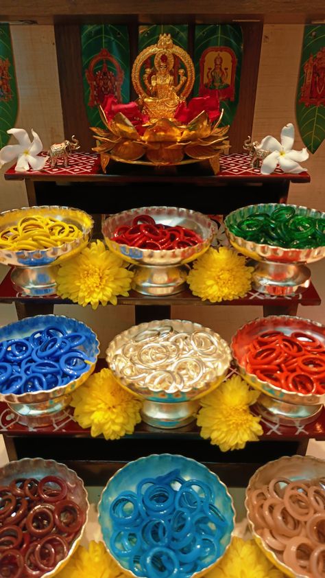 Karthika Masam Pooja, Dhanteras Pooja, House Warming Decorations Indian, Karthika Masam, Lakshmi Pooja, Window Seat Design, Pooja Decoration, Diya Decoration, Designer Tassels