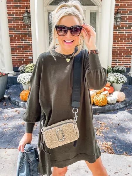 The perfect shearling purse from Marc Jacobs and Nordstrom Shearling Purse, Black Books, Chloe Faye, Live In The Now, Sneakers For Sale, Long Sleeve Sweater, Outfit Of The Day, Sweater Dress, That Look