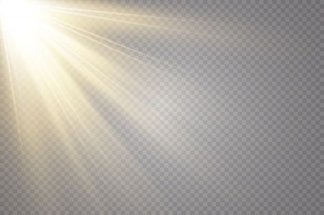 Sunlight on a transparent background. gl... | Premium Vector #Freepik #vector #light-beam #beam #len-flare #light-rays Background Glow, Glare Light, Drawings Tutorials, Glow Light, Drawing Ideas List, Motion Lights, Light Flare, Glow Effect, Light Rays