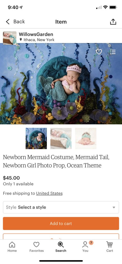 Newborn Mermaid Costume, Newborn Mermaid, Mermaid Costume, Ocean Themes, Mermaid Tail, Baby Photo, Newborn Girl, Newborn Photos, Baby Photos