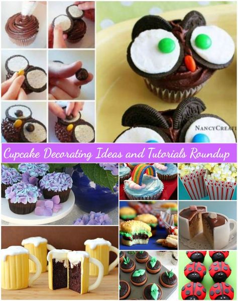 25+ Amazing DIY Surprise Cupcake Decorating Ideas and Tutorials | www.FabArtDIY.com Diy Cupcake Decorating Ideas, Cupcake Bouquet Tutorial, Mug Cupcake, Easy Cupcakes Decoration, Cupcake Decorating Ideas, Cookies Decoradas, Cupcake Tutorial, Diy Cupcake, Diy Cupcakes