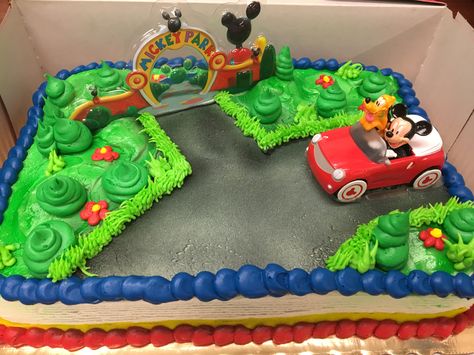 Mickey Mouse sheet cake Mickey Mouse Clubhouse Sheet Cake, Mickey Mouse Sheet Cake, Number 2 Cakes, Jordan Birthday, Mickey Cake, Mickey Mouse Birthday Cake, Mickey Theme, Mickey Cakes, Birthday Sheet Cakes