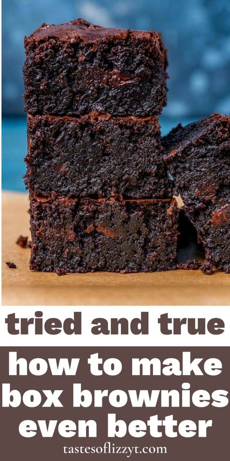 Sometimes life calls for a shortcut. This article will give you the top secrets on how to make boxed brownies better than homemade. How To Fancy Up Box Brownies, Brownies From Box Made Better, Elevate Box Brownies, Best Brownies From A Box Recipes, Box Brownie Recipes Improve, Make Box Brownies Better, Box Brownies Better, Boxed Brownies Better, Brownie Hacks