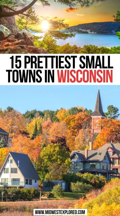 15 Prettiest Small Towns in Wisconsin Brookfield Wisconsin, Travel Places To Visit, Wisconsin Vacation, Exploring Wisconsin, Travel Wisconsin, North America Travel Destinations, Midwest Travel, Wisconsin Travel, Usa Travel Guide