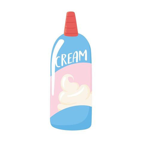 Whipped Cream Drawing, Whipped Cream Illustration, Cv Ideas, Bored Games, Milk Dairy, Food Illustration, Dairy Milk, Cartoon Icons, Food Illustrations