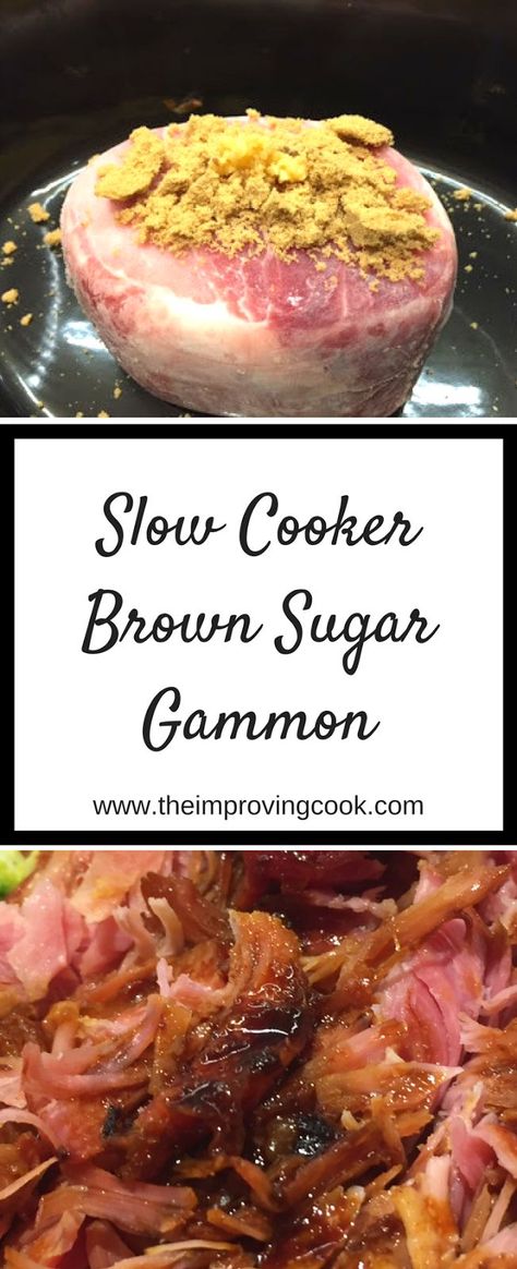 Slow Cooked Gammon, How To Cook Gammon, Slow Cooker Gammon, Slow Cooker Ideas, Slow Cooker Ham Recipes, Gammon Recipes, Slow Cooker Christmas, Comfort Food Meals, Slow Cooker Meal