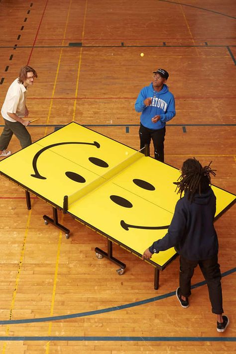 Chinatown Market X Smiley UO Exclusive Ping Pong Table #school #activity #festival #party #smile #mentalhealth Best Ping Pong Table, Cool Toys For Boys, Chinatown Market, Pong Table, Presents For Kids, Market Shopping, Ping Pong Table, Table Tennis, Everyday Objects