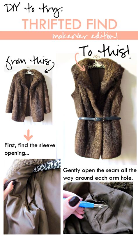 Bow Diy, Vintage Fur, Glitter Bow, Fake Fur, Refashion Clothes, Thrift Shopping, Diy Clothing, Fashion Diy, Thrift Stores