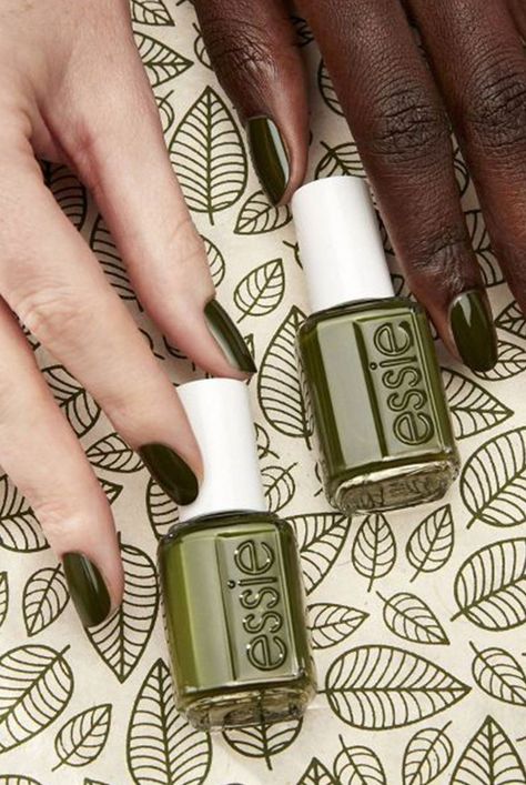 We asked nail experts for the best fall color nails of 2022, including brands like OPI, Essie, CND, Gelish, and more. For deep greens, retro yellows, shimmering neutrals, and more colors. #fallnailcolorideas #fallbeauty #realsimple #greennailpolish #yellownailpolish #naildesigns Fall Color Nails, Best Fall Nail Colors, Fall Polish, Bright Pink Nails, White Manicure, Cnd Vinylux, Olive And June, Green Nail Polish, Green Nail