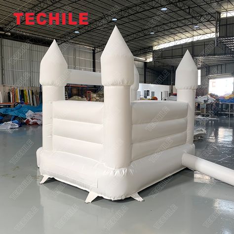 6ft/8ft home mini toddler PVC white bounce house kids indoor jumping inflatable castle Wedding Bouncy Castle, White Bounce House, Inflatable Castle, Party Inflatables, Bouncy House, Inflatable Bounce House, Inflatable Bouncers, Yard Wedding, Playhouse Outdoor