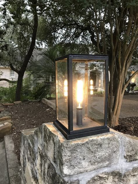 Vista Pier Mount Gate Lights, Driveway Lighting, Pier Light, Tower Light, Copper Lantern, Traditional Lanterns, Pillar Lights, Modern Outdoor Lighting, Lantern Post