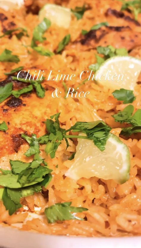 Chili Lime Chicken and Rice Lime Chicken And Rice, Baked Mostaccioli Recipe, Mostaccioli Recipe, Fiesta Lime Chicken, Baked Mostaccioli, Lime Rice Recipes, Chili Lime Chicken, Recipes With Flour Tortillas, Chili Lime Seasoning