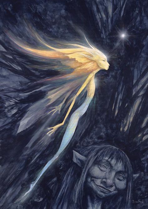 Brian Froud, In The Woods, Hair, Art