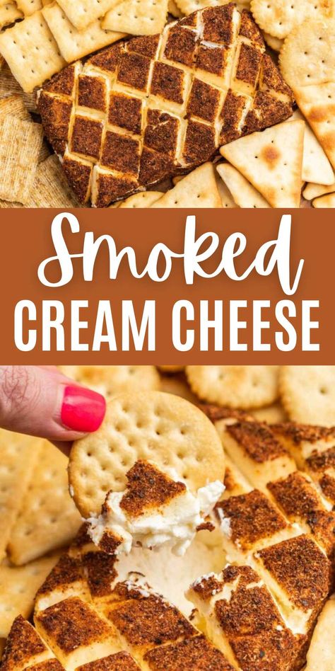 Smoked Philadelphia Cream Cheese, Cream Cheese Smoker Recipe, Smoked Cream Cheese Block In Oven, Smoked Cream Cheese Recipe Oven, Smoked Crème Cheese, Smoked Cream Cheese Recipe Sweet, Smoked Cream Cheese In Air Fryer, Roasted Cream Cheese, Smoked Cream Cheese Recipe Dessert