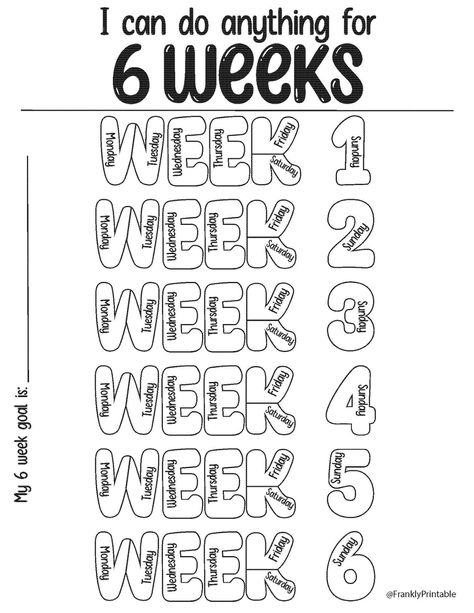 30 Day Habit Tracker Free Printables, Fitness Goal Tracker, Bullet Journal Templates, Free Planner Templates, Printable Tracker, Workout Tracker, To Do Planner, Bullet Journal Ideas Templates, Journal Templates